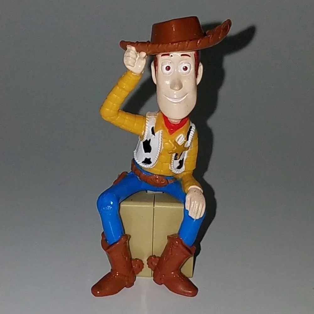 2 Toy Story Buzz Lightyear Woody Disney Decopac Birthday Cake Topper Figure Lot